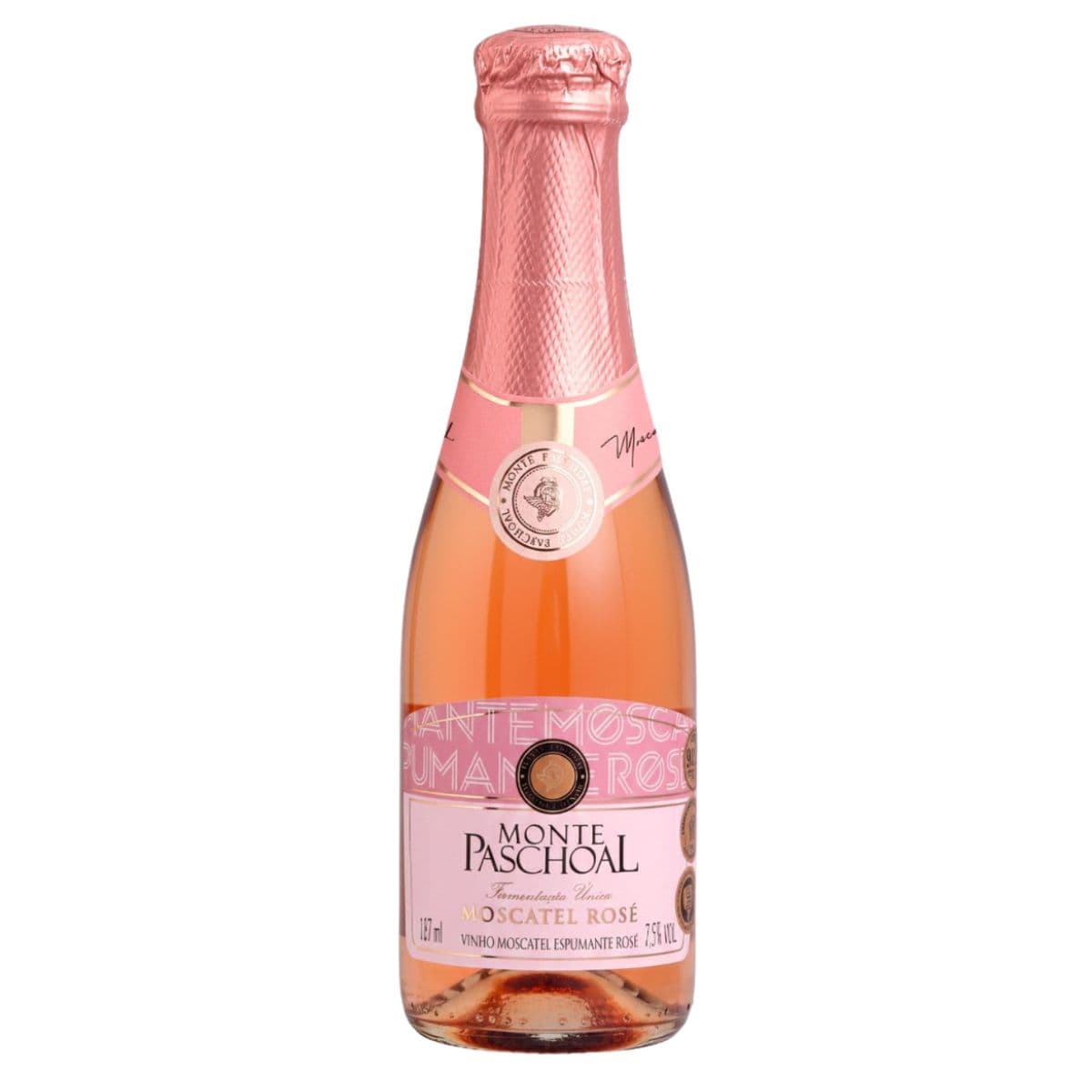 Mini Espumante Moscatel Rosé 187ml Monte Paschoal